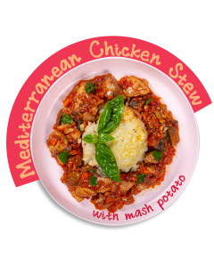 Mediterranean Chicken Stew w/ Mash Potato 