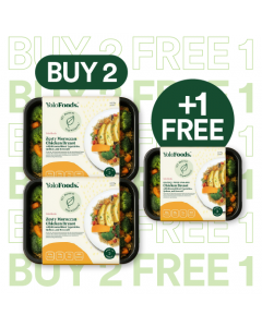 [B2F1 Promo] Zesty Moroccan Chicken Breast with Quinoa and Mix Beans Salad, Broccoli 