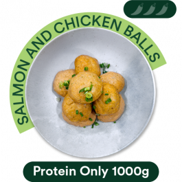 Salmon and Chicken Balls