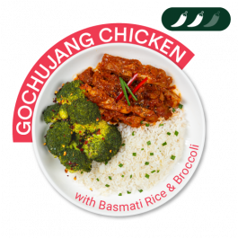 Gochujang Chicken with Basmati Rice and Broccoli