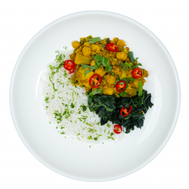 Vegan Coconut Sweet Potato Curry , Chickpeas